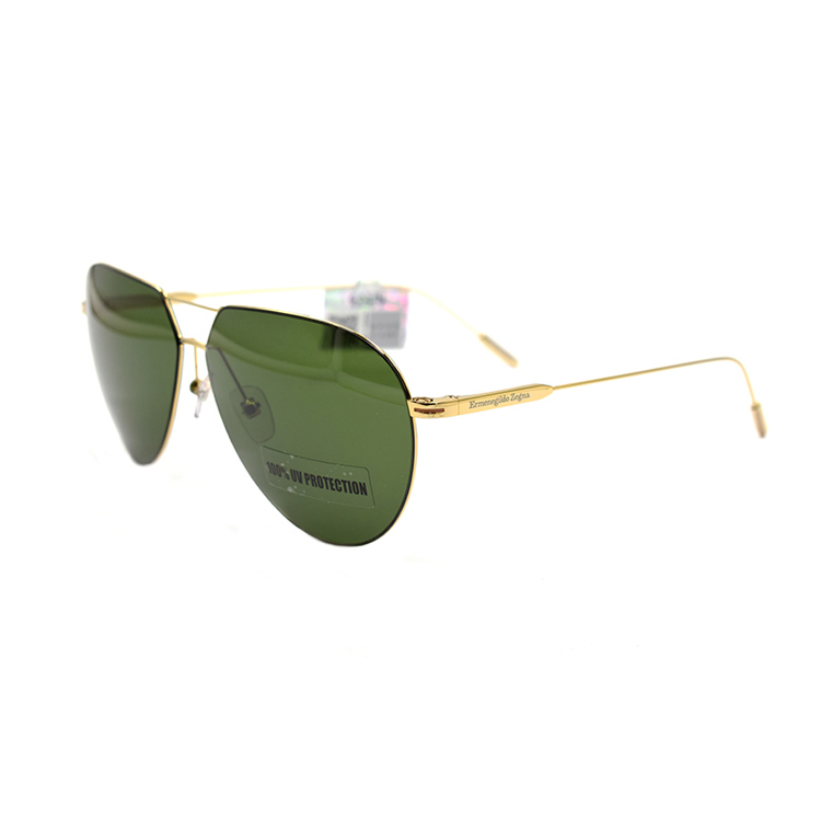 

Ermenegildo Zegna Золотые авиаторские солнцезащитные очки Zegna Alloy, Gold