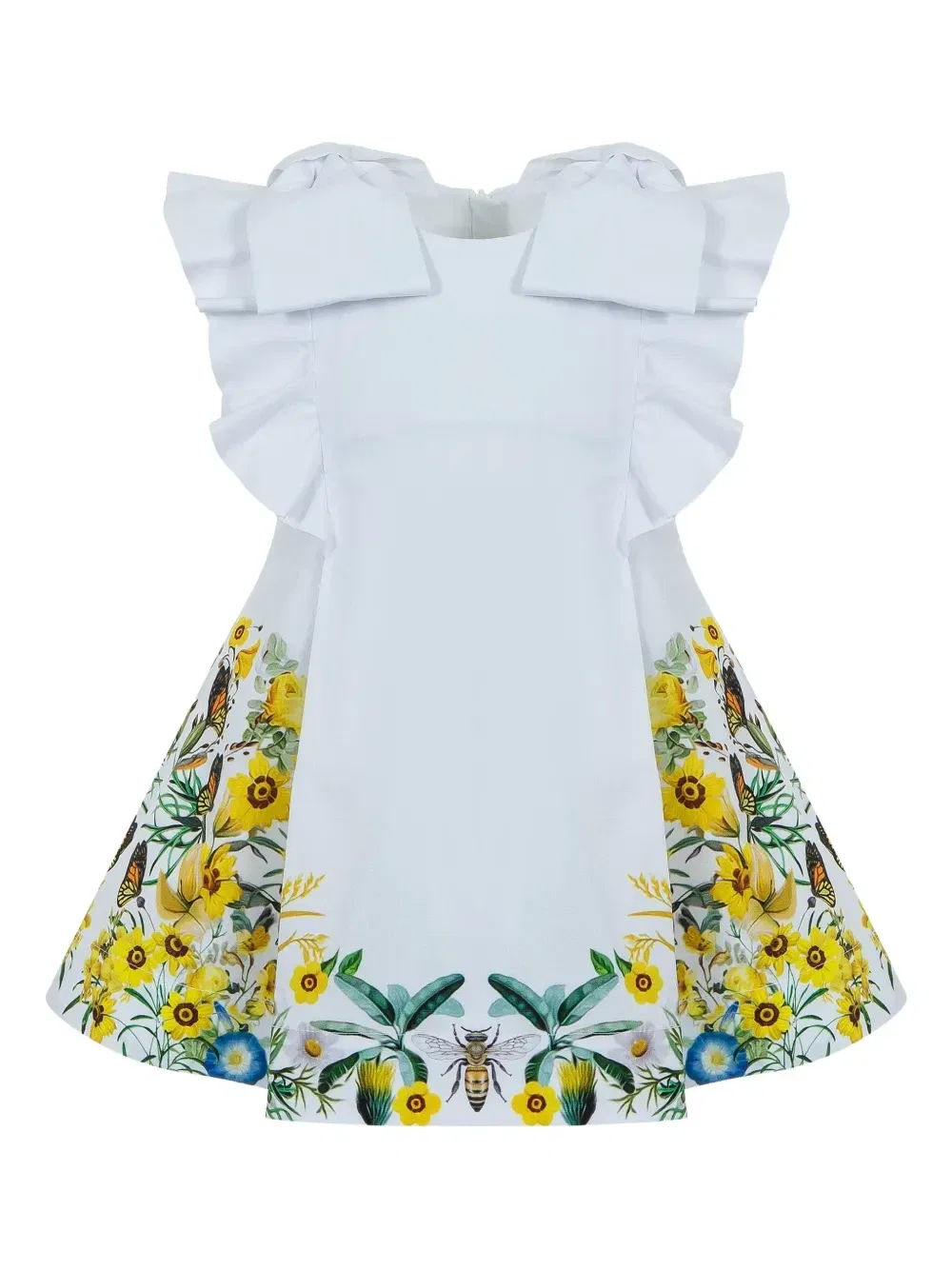 Платье с бантом из коллаборации с Mary Katrantzou Lapin House, белый