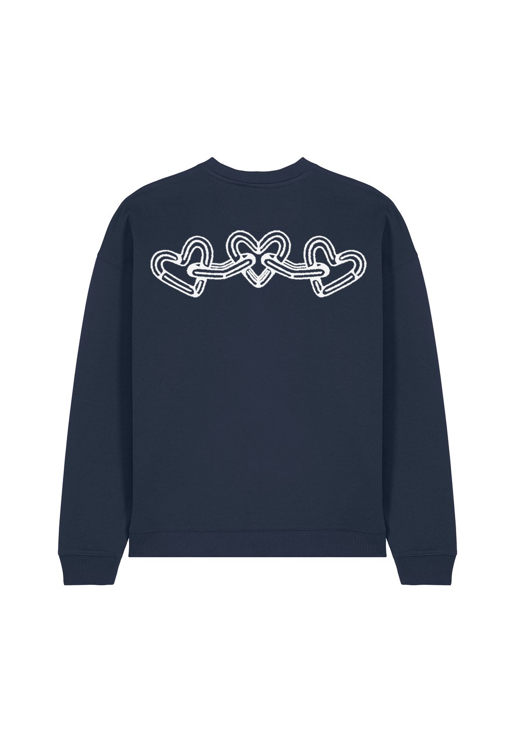 

Толстовка CHAINS BACK EMBROIDERY UNISEX Mira Paris, темно-синий