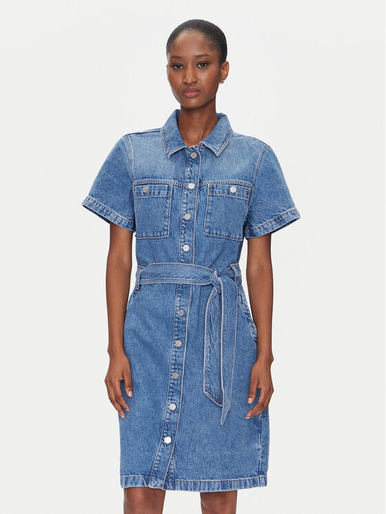 

Джинсовое платье стандартный крой WW0WW44380 Tommy Hilfiger, синий
