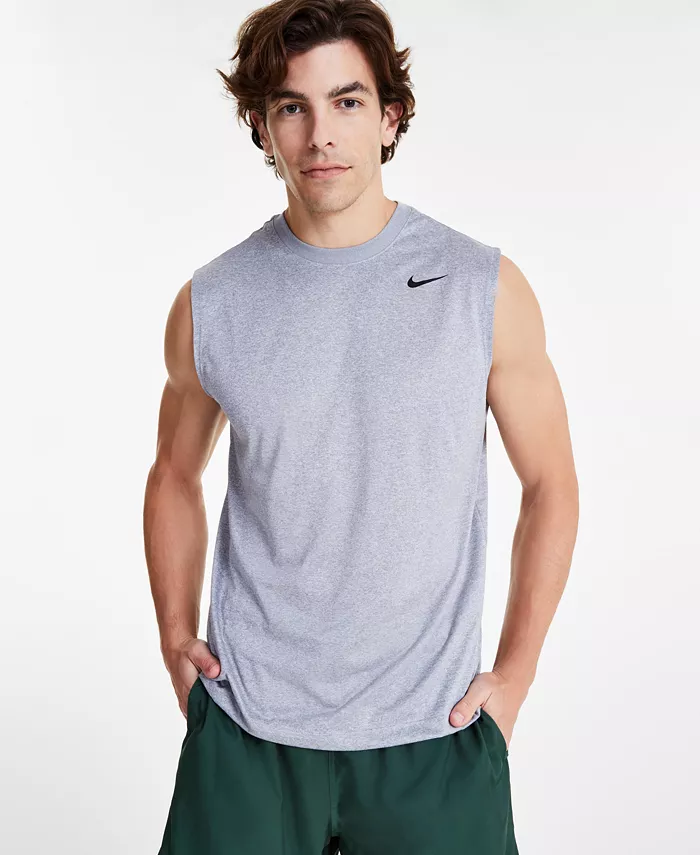 Мужская майка для фитнеса Legend Dri-FIT без рукавов Nike, серый — фото 2