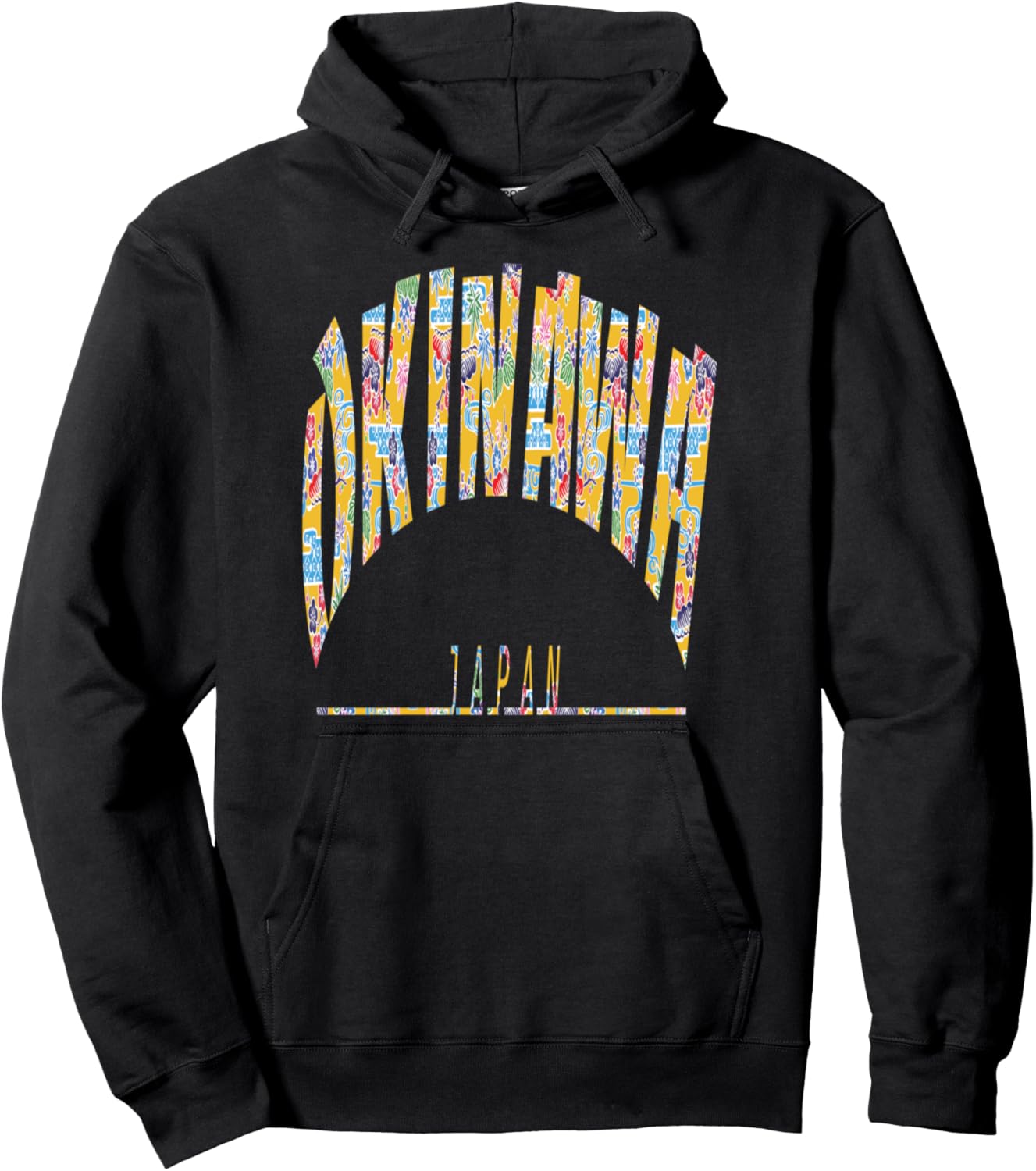 

Okinawa Bingata Pattern Okinawa Japan Толстовка I Love Miss Okinawa, черная Okinawa Designed