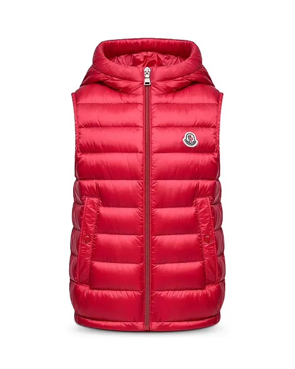 Жилет «Узай» - маленький ребенок, большой ребенок Moncler, Red