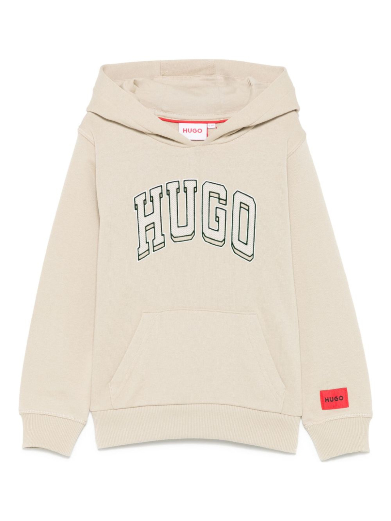 

HUGO KIDS худи с вышитым логотипом, нейтральный