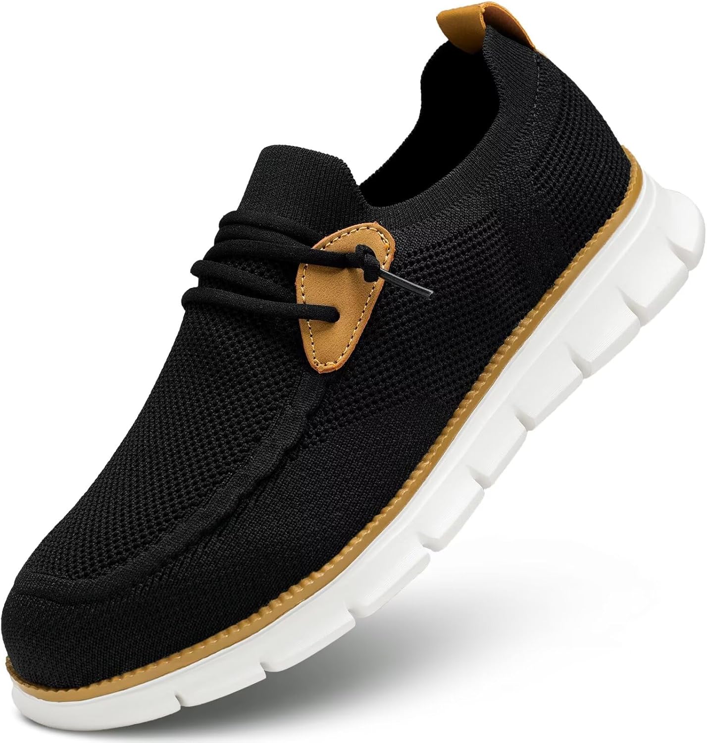 

Мужские прогулочные туфли-лодочки на шнуровке, повседневные лоферы, нескользящие, удобные, легкие, для работы и вождения Mevlzz, белый/черный