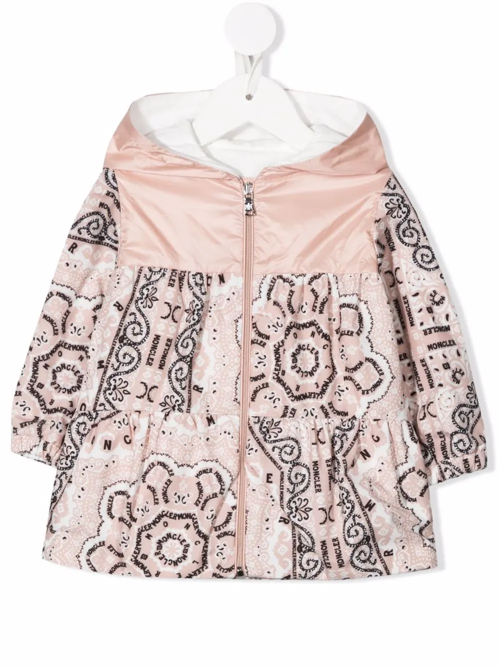 

Куртка Narye с капюшоном и принтом пейсли Moncler Enfant, розовый