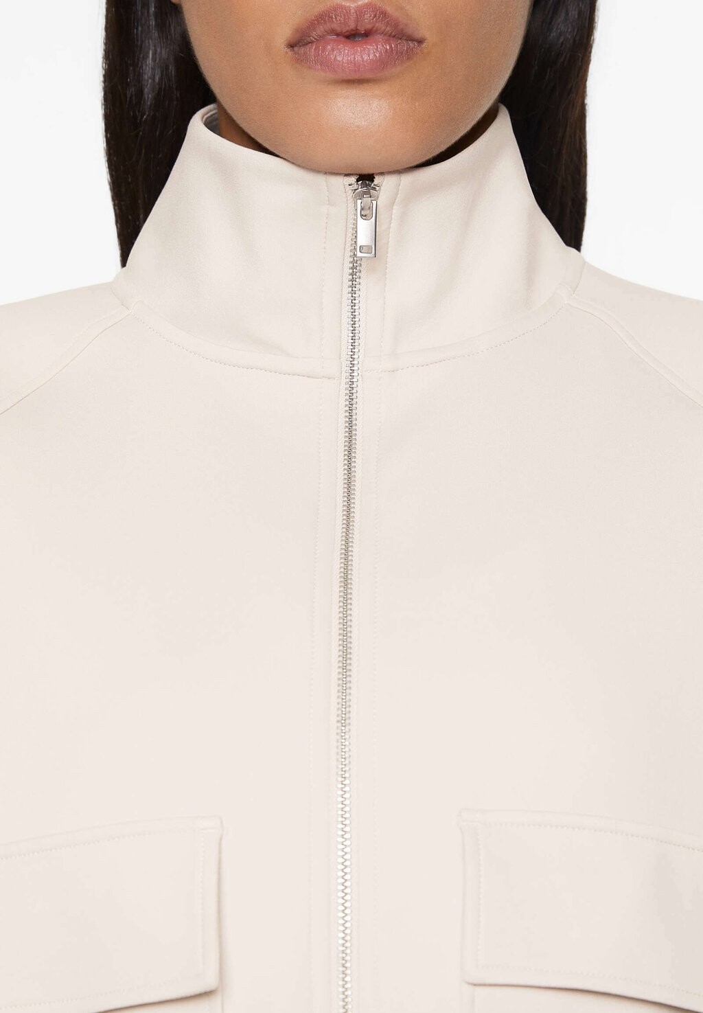 

Тренировочная куртка NEOPRENE-EFFECT OYSHO, бежевый