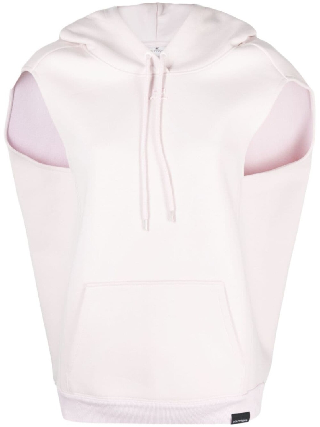 

Courrèges худи из джерси с вышитым логотипом, розовый