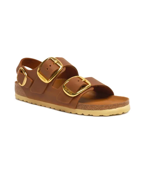 Кожаные сандалии Милан Narrow fit Birkenstock, коричневый