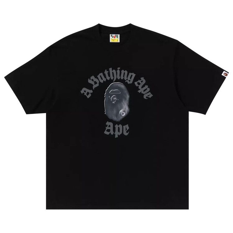 

Футболка BAPE Gothic College Relaxed Fit Tee, Black