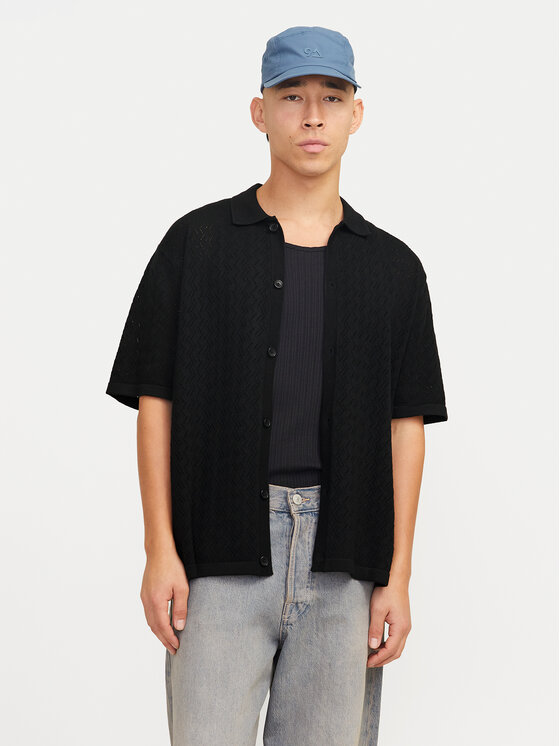 

Свободная рубашка Tyler 12272863 Jack&Jones, черный