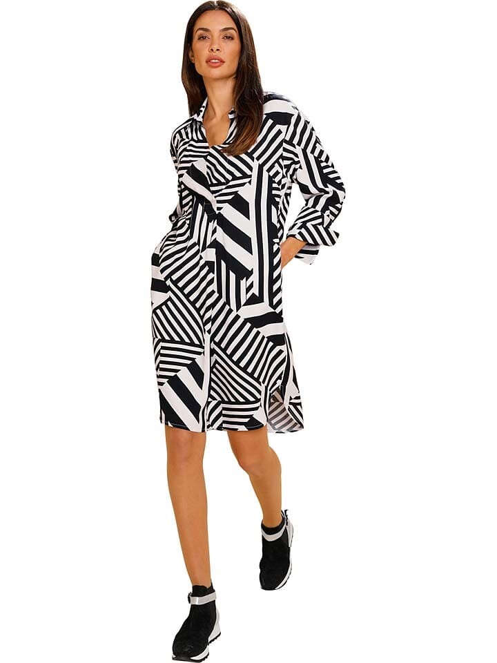

Платье до колена Heine Kleid, цвет Weiß/Schwarz
