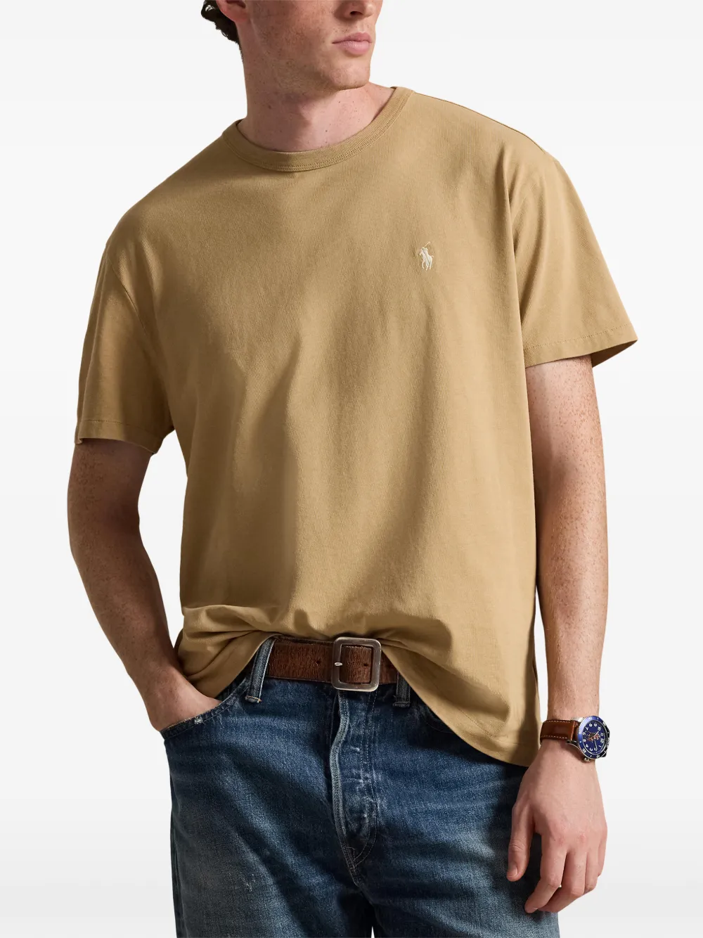 Футболка с коротким рукавом Polo Ralph Lauren, нейтральный — фото 3