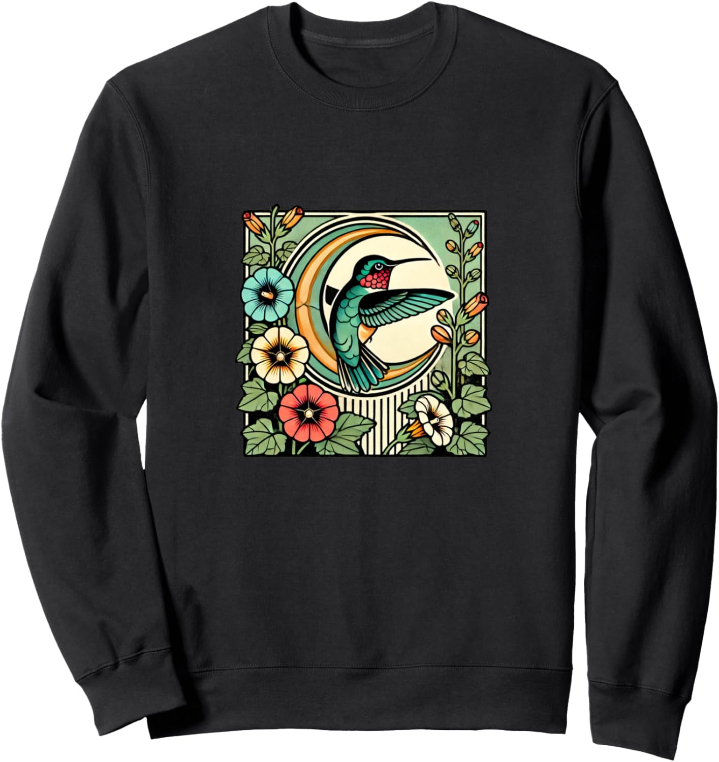 

Иллюстрация колибри, толстовка с изображением колибри Hummingbirds Lovers Snugg, черный