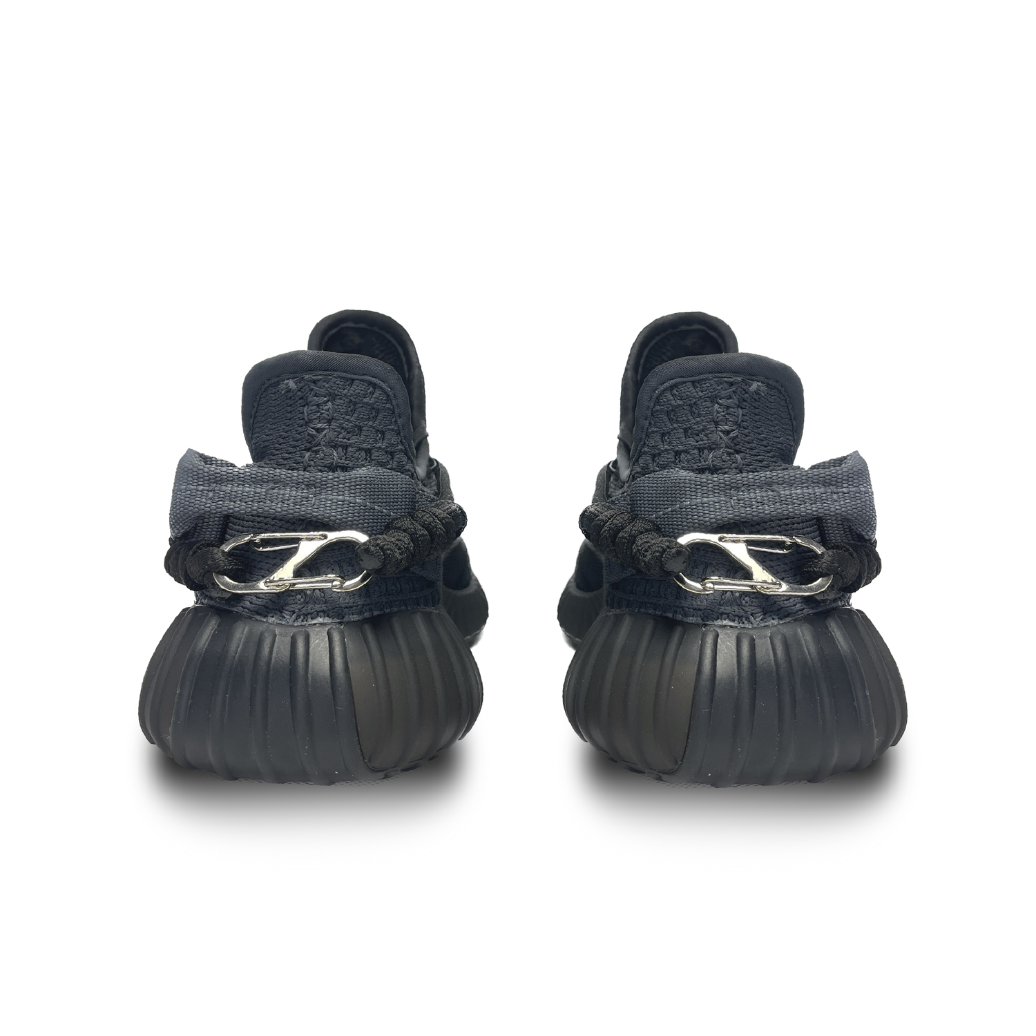 Yeezy Boost 350 Абразивоустойчивые низкие кеды унисекс серые Adidas Originals, темно-серый — фото 4