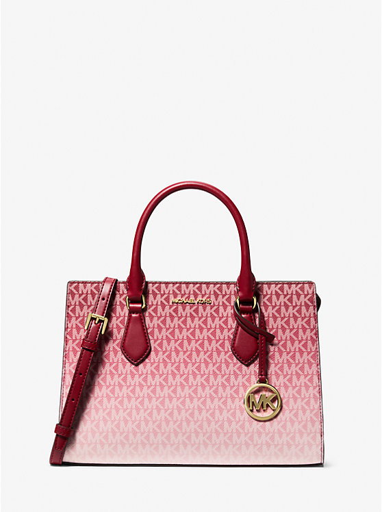 

Сумка-Саквояж Sheila среднего размера с фирменным логотипом и эффектом омбре Michael Kors, красный