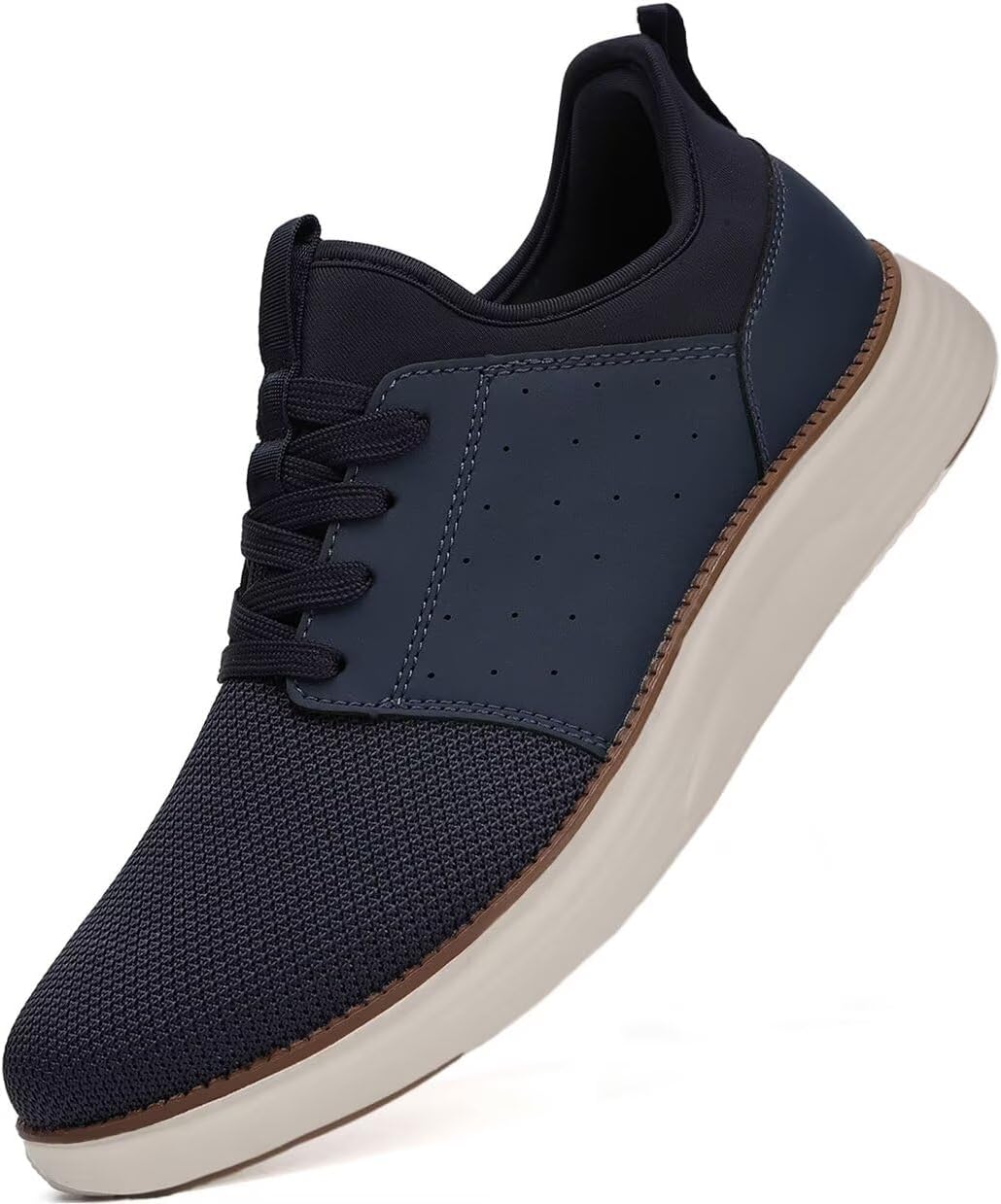 

Мужские повседневные туфли, модные кроссовки, легкие дышащие безшнурковые ходовые и спортивные кроссовки для тренировок и тенниса Yolark, темно-синий