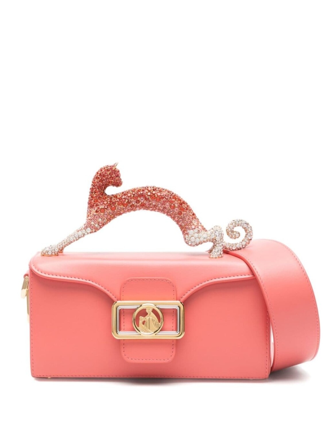

Сумка-тоут Mini Pencil Cat Lanvin, розовый