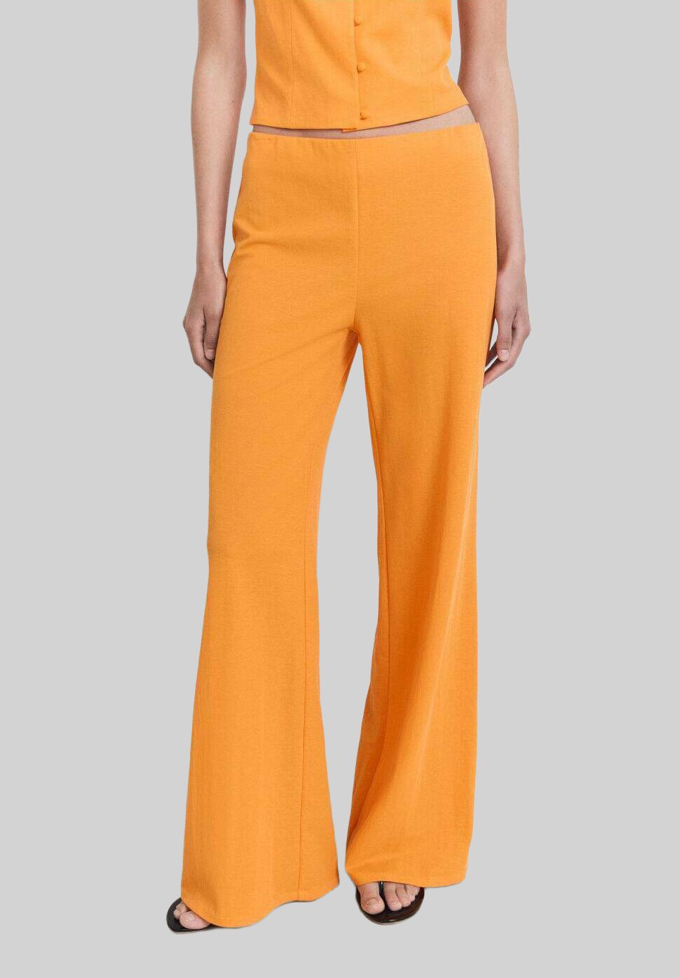 

Брюки FLOWY Mango, оранжевый