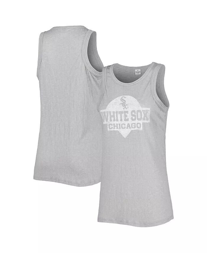 

Женская серая майка Chicago White Sox Tri-Blend Soft As A Grape