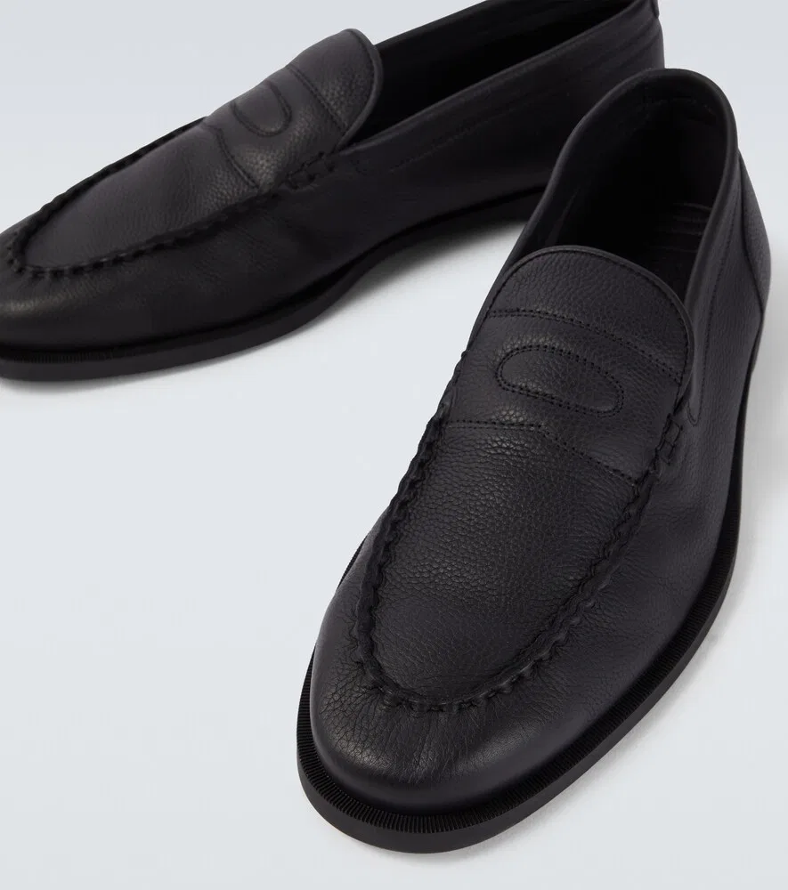 Кожаные лоферы Pace John Lobb, черный — фото 3