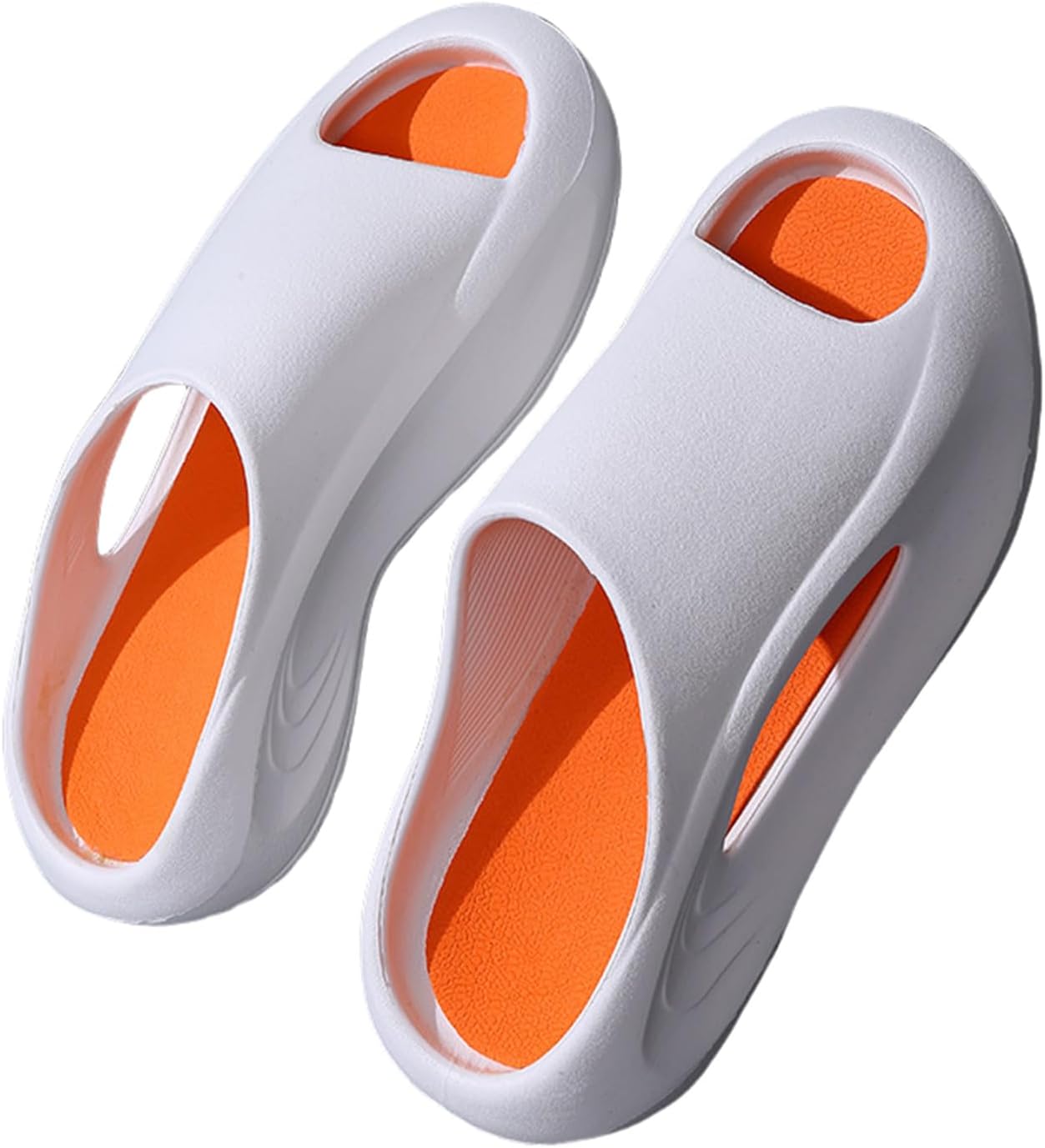 

Мужские шлепанцы с мягкой толстой подошвой, открытым носком, легкие, для дома и улицы Generic, оранжевый