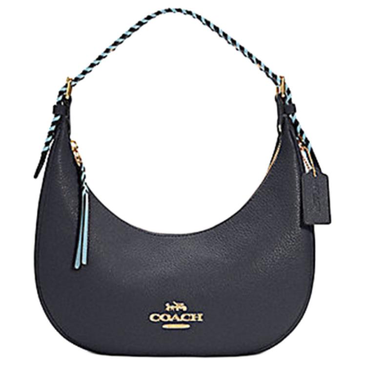 

COACH Сумка-туба Bailey Refined Pebble Texture Smooth Leather, женская, синяя, черная