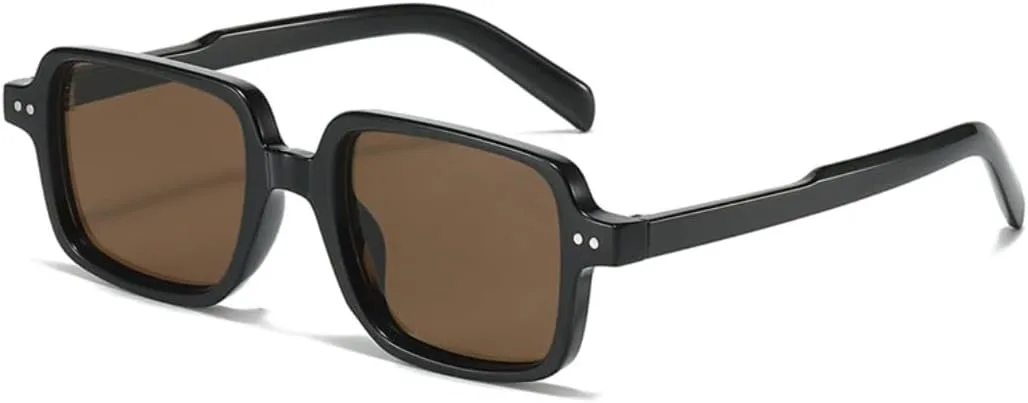 

Винтажные мужские солнцезащитные очки с заклепками, солнцезащитные очки UV400 для женщин в стиле панк, прозрачные градиентные солнцезащитные очки UUPTTPL, Black Tea