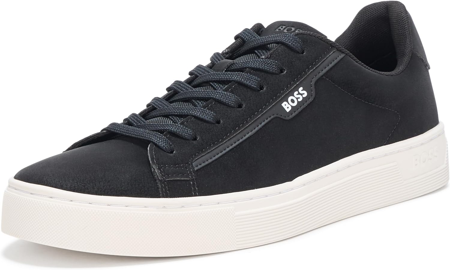 

BOSS мужские кроссовки Rhys Cupsole с маленьким логотипом, Black Olive