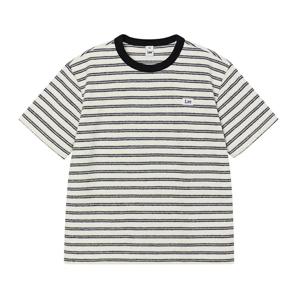Детская футболка в полоску Terry чёрная от Lee Kids