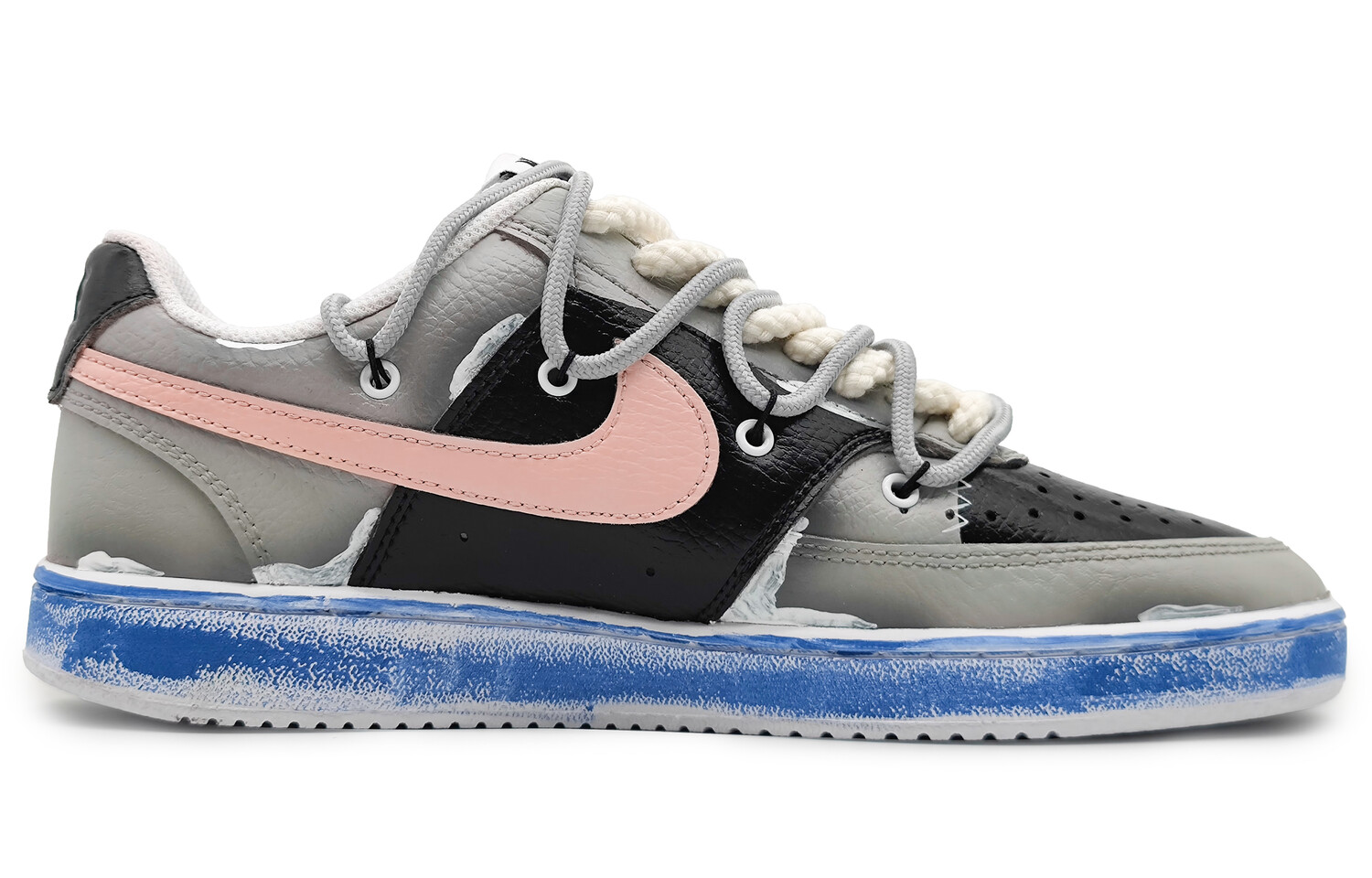 

Кроссовки Nike Court Vision 1 Skateboard Shoes Women's Low-Top Black Pink