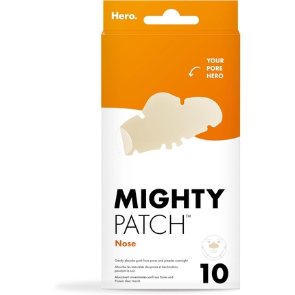 

Hero Cosmetics Mighty Patch Nose XL Гидроколлоидные точечные патчи для ночного использования Church & Dwight