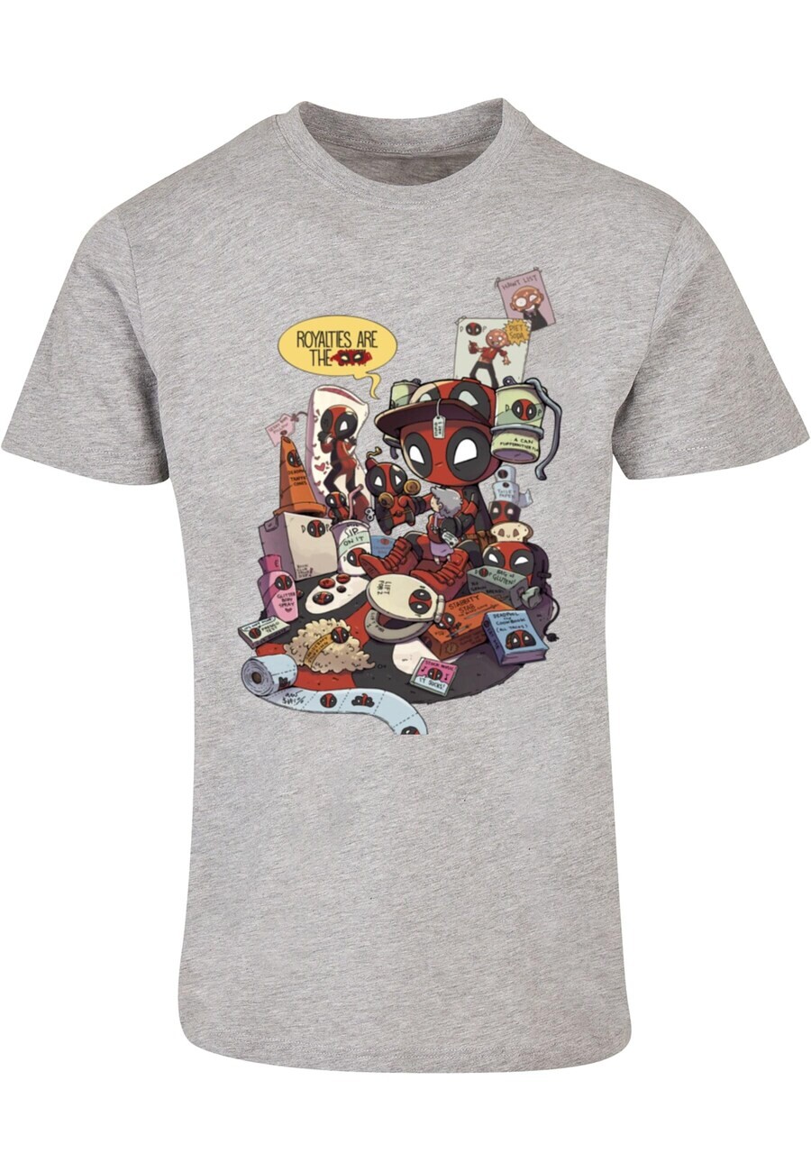 

Классическая футболка ABSOLUTE CULT Shirt Deadpool - Merchandise Royalties, пятнистый серый