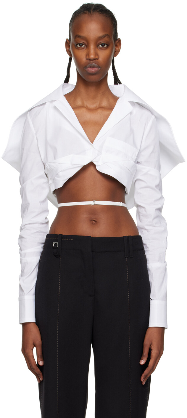 

Рубашка Le Raphia 'La Chemise Meio' JACQUEMUS, белый