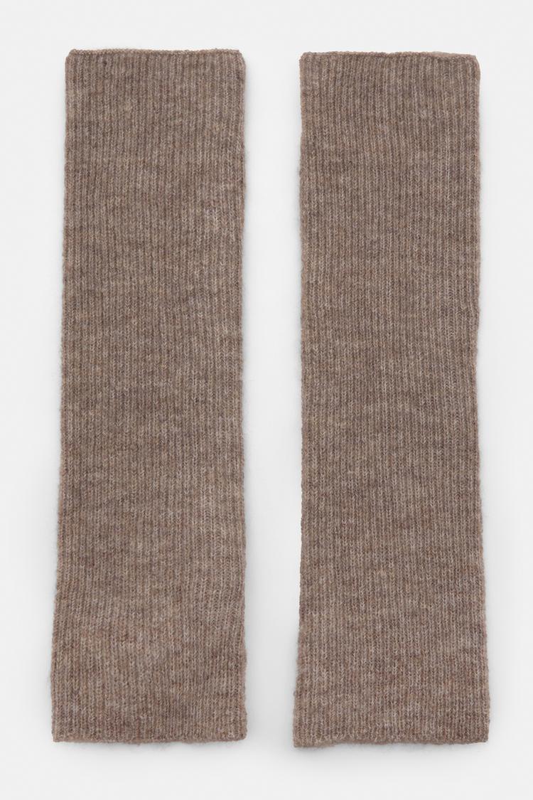 

Длинные варежки Pull And Bear, коричневый