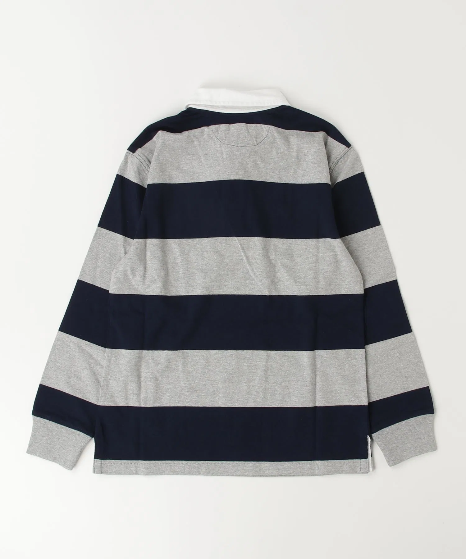 Детская футболка-поло в полоску POLO RALPH LAUREN CHILDRENSWEAR серая — фото 4