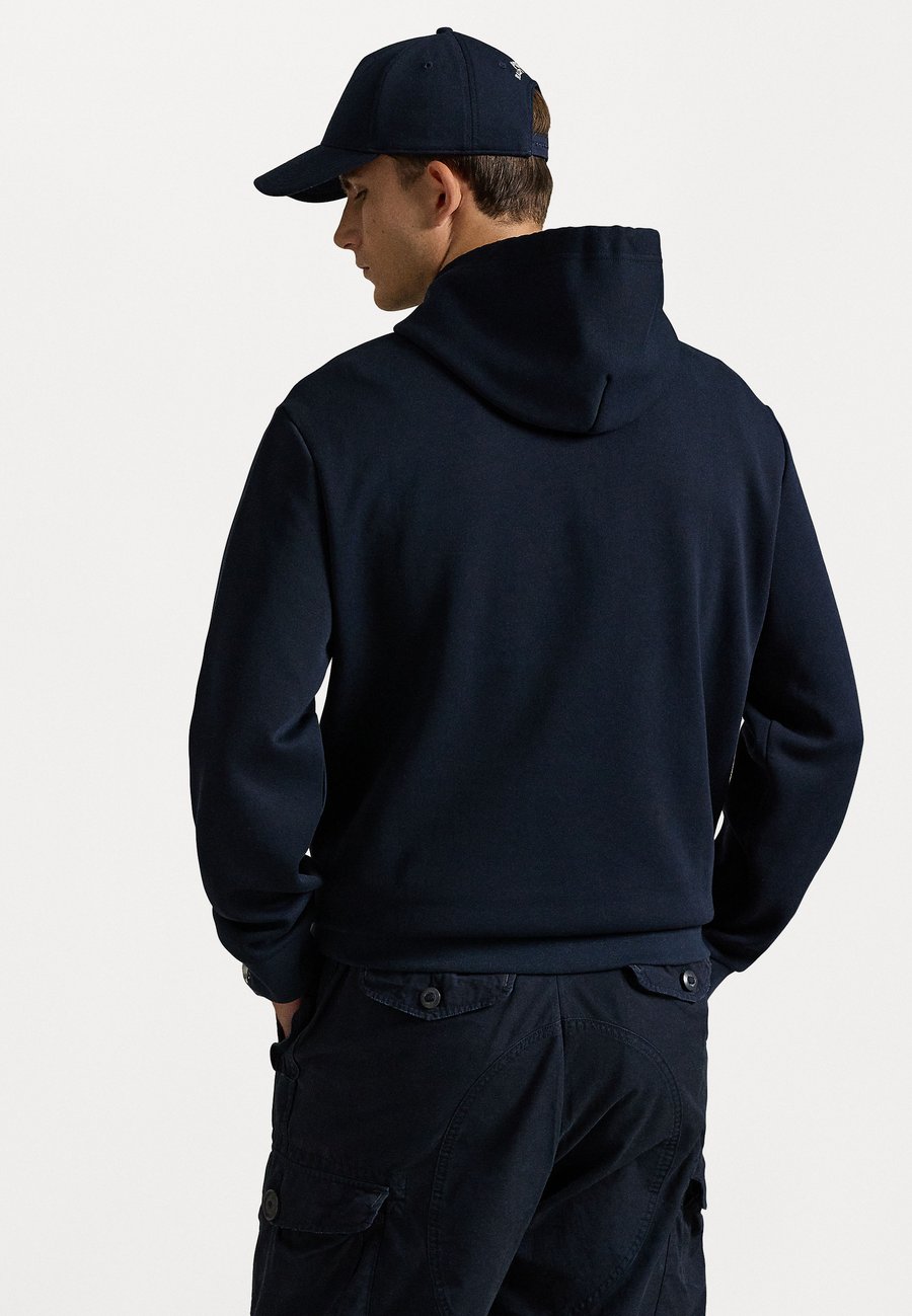 Толстовка Polo Ralph Lauren LOGO DOUBLE-KNIT HOODIE, Aviator Navy/Dark Blue — фото 3