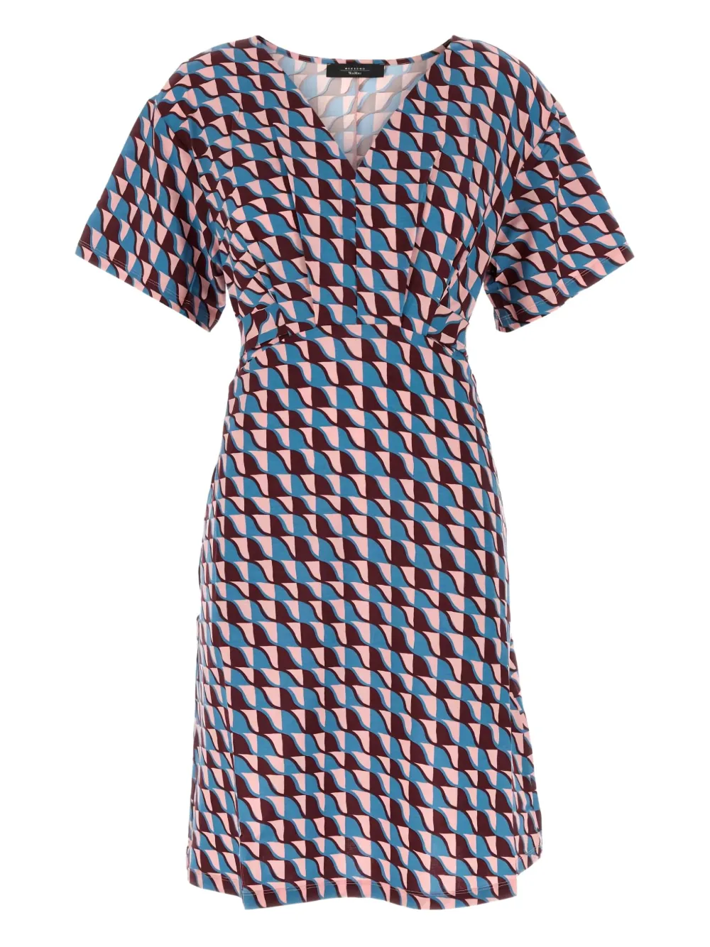 

Платье Lucas с геометричным принтом Weekend Max Mara, розовый