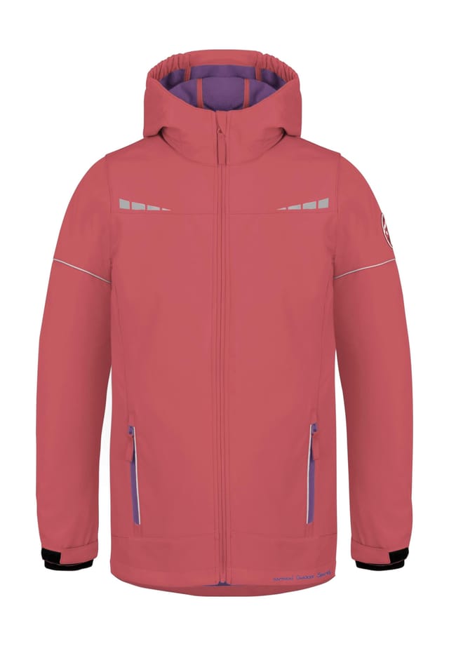 

Детская куртка softshell Galway Normani, розовый