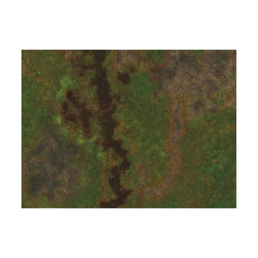 

30 x 22 дюйма — двусторонний разрушенный город + джунгли, F.A.T. Mats - 30 x 22 Inches (Tablewar)