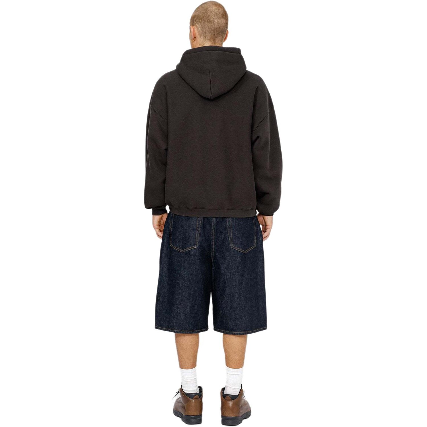 Толстовка большого размера с атласными нашивками Stussy, зеленый — фото 4