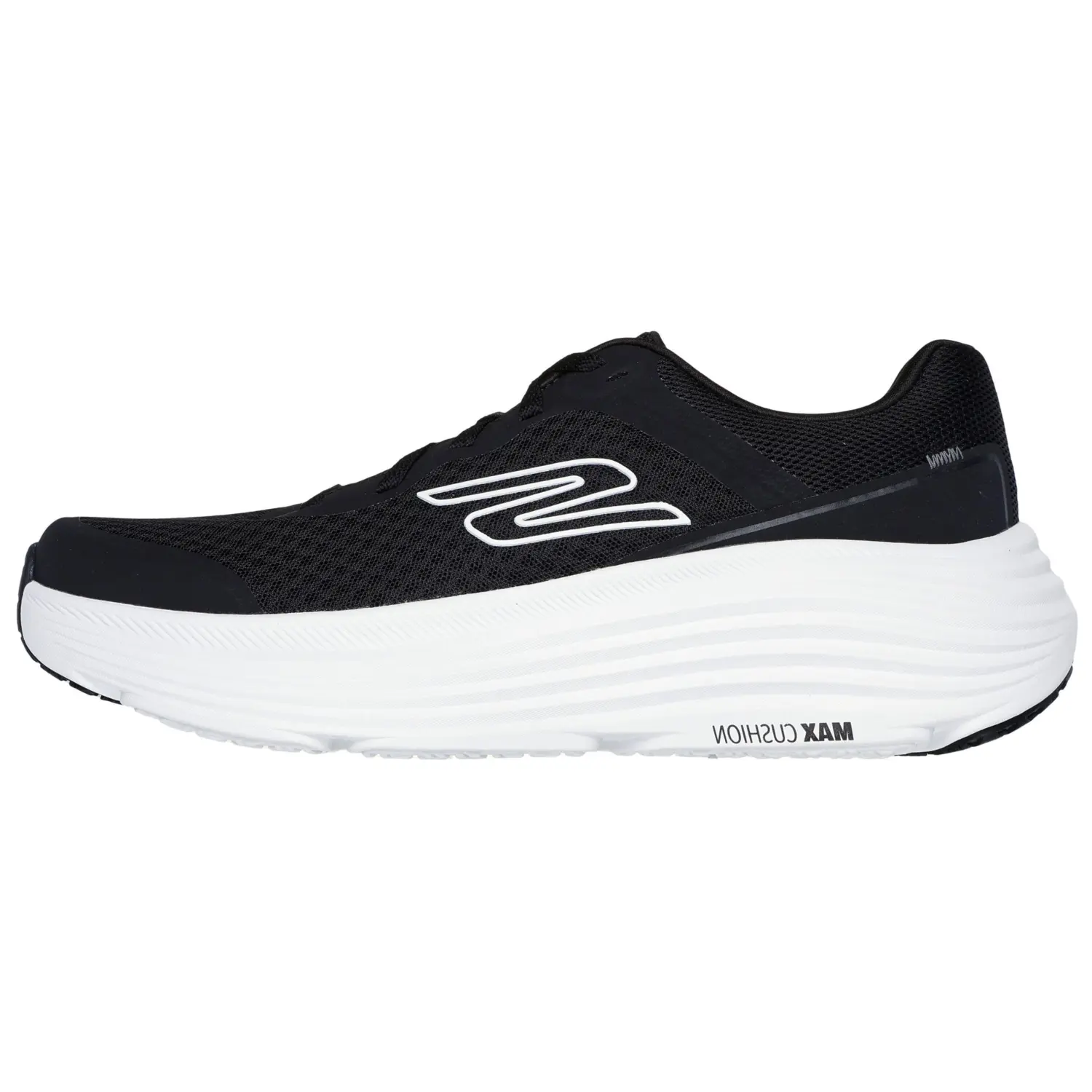 

Мужские черные кроссовки Skechers для тренировок и бега с максимальной амортизацией, износостойкие, низкие, черно-белые