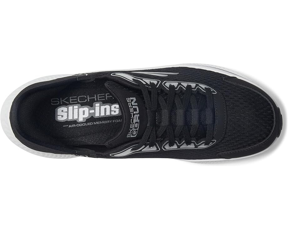 Кроссовки SKECHERS Go Run Consistent 2.0 - Empower Hands Free Slip-Ins, цвет Black/White — фото 2