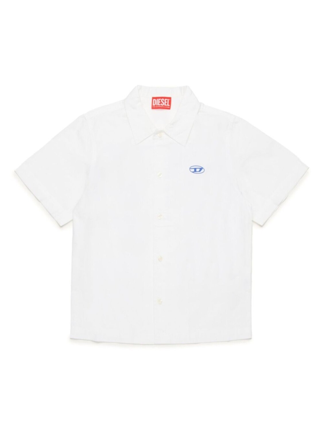 

Diesel Kids рубашка поло с логотипом, белый