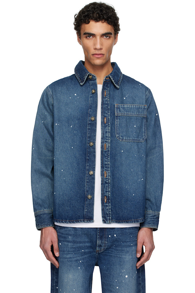 

Джинсовая рубашка Basile A.P.C., индиго