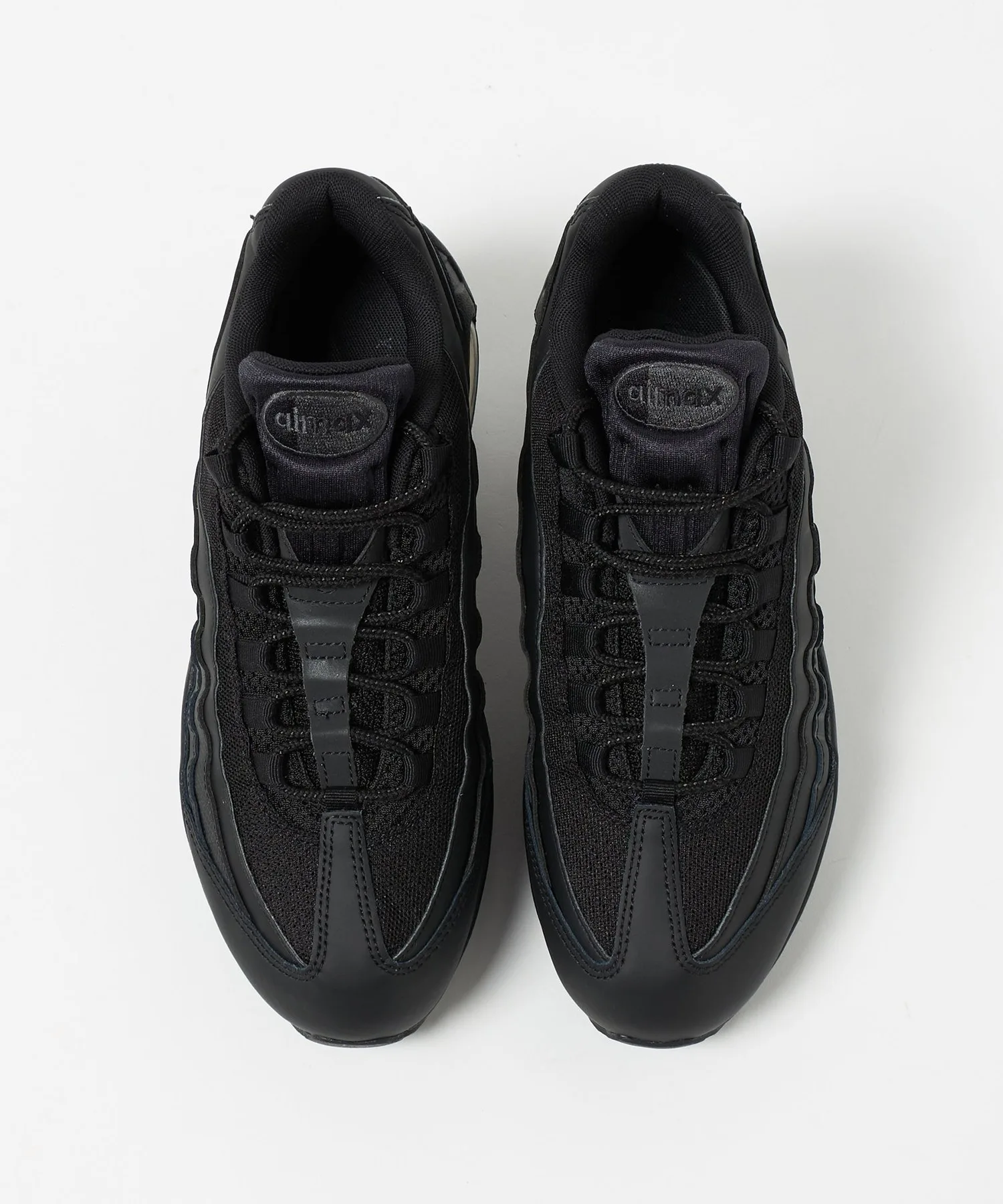 Мужские кроссовки с видимой амортизацией AIR MAX95 BIG BUBBLE NIKE черные — фото 3