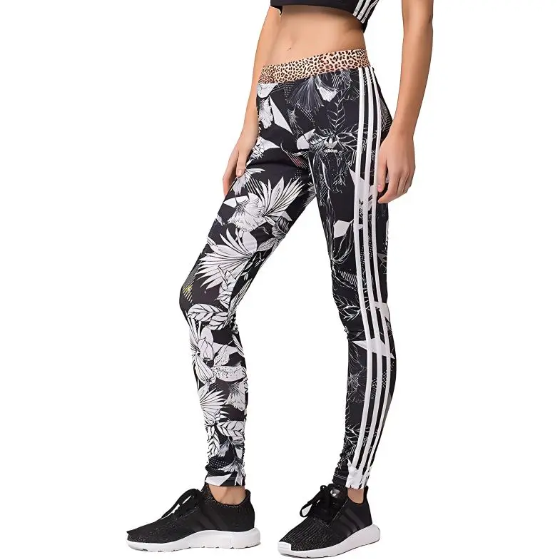 Женские спортивные брюки с цветочным принтом Adidas Originals — фото 3