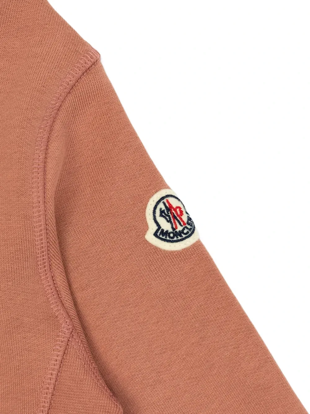 Свитшот с логотипом Moncler Enfant, розовый — фото 3