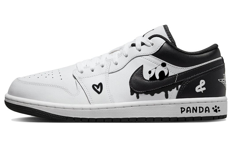 Кроссовки Air JORDAN 1 Vintage Basketball Shoes Men Low-Top Black White