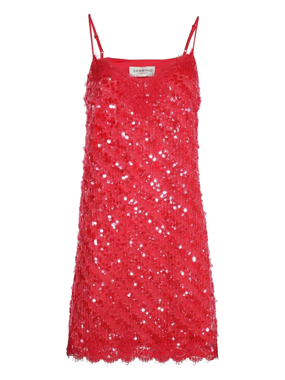 

Мини-платье с декором Ermanno Scervino, розовый